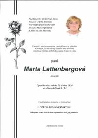 MARTA LATTENBERGOVÁ