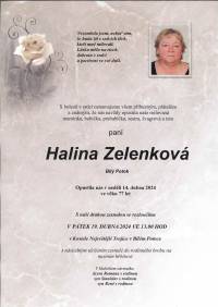 HALINA ZELENKOVÁ